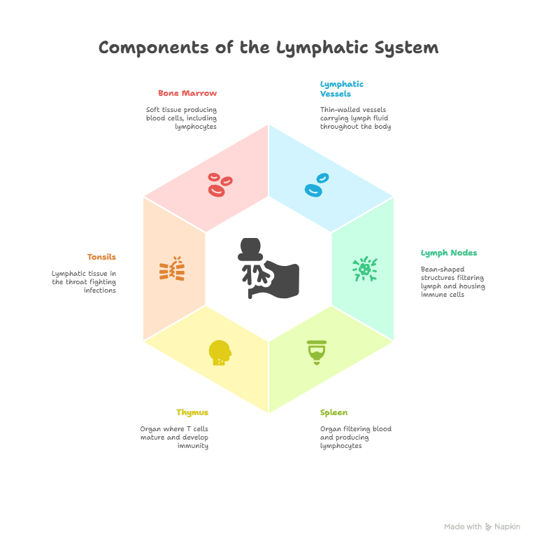 Lymphatic System 1 components of the Lymphatic System