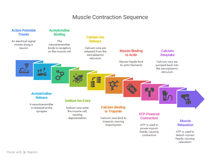 muscle contraction sequence