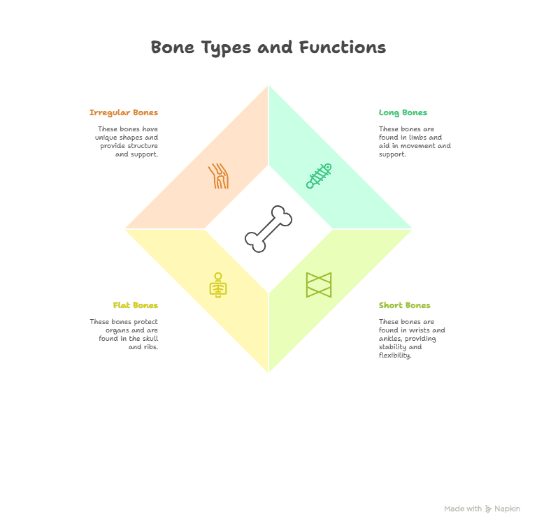 Types of Bones and Functions